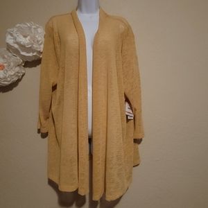 Butterscotch Mustard Lightweight Sweater NWT